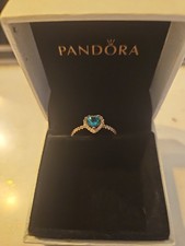 Pandora Emerald Heart Ring