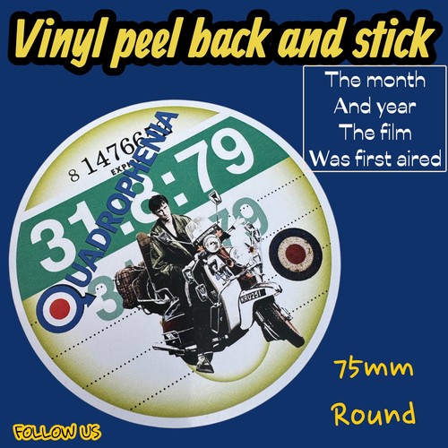 Quadrophenia tax disc vintage - tax,