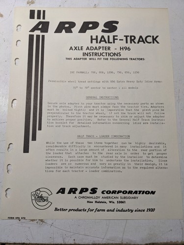 Arps tractor half - arps,