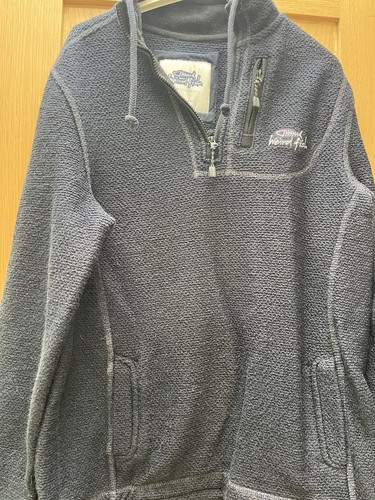 Weird fish navy zip top - navy,