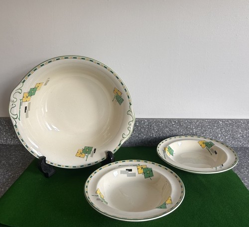 Midwinter art deco bowls set - deco,