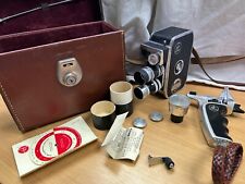 Bolex Pillard B8L vintage 8MM cine camera in case with lens etc good condition