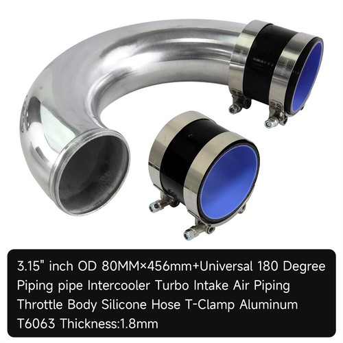 180 degree 80mm aluminum - 3.15",