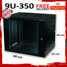 9U 350mm 19" Black Network