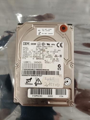 Vintage ibm 2160mb inch - 2160mb,