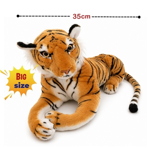 Large realistic lying - large, tiger