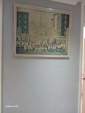 Vintage Lowrie picture "Coming from the mill"36"×24"cond good rare find £8