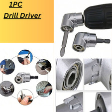 Degree Right Angle Driver Angle Extension Power Screwdriver Drill Attachment