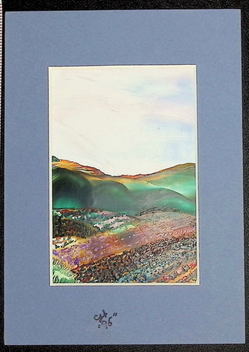 Encaustic wax abstract - encaustic,