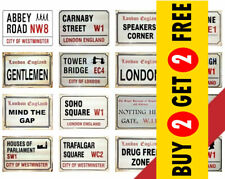 London England Street SIGN A3 A4 A5 POSTERS Famous Retro Vintage UK BRITISH ART