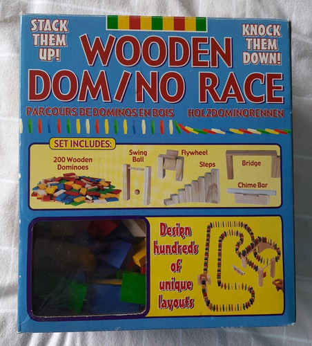 Tobar wooden domino race - domino,