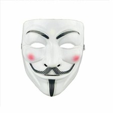 Anonymous  Face Mask Hacker V For Vendetta Guy Fawkes Halloween - 4 Colours
