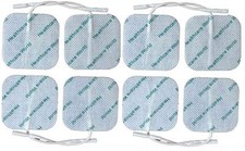 SQUARE TENS ELECTRODE PADS REUSABLE FOR TENS MACHINES (5cm x 5cm) - Pack of 8