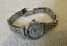 emporio armani ar1961 mother of pearl diamond dial s/s ladies classic watch 22mm