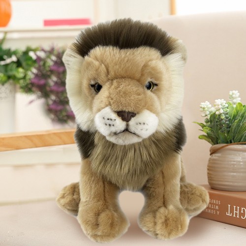 Realistic lion plush toy - realistic,