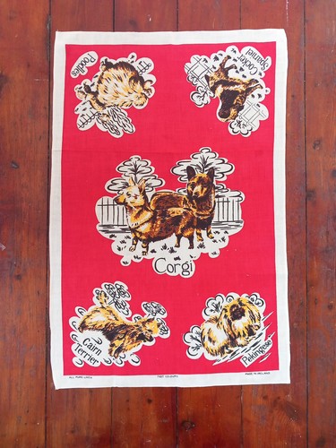 Vintage retro tea towel - tea, towel,