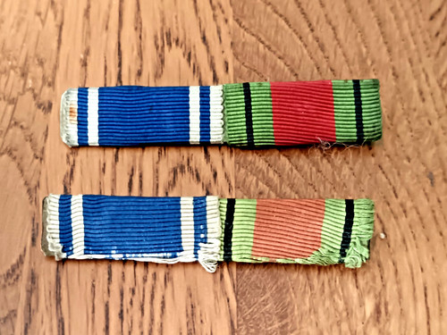 Pair ww2 medal ribbon - pair,