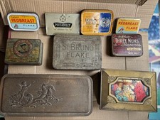 vintage tabacco tins job lot + 2