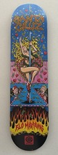 Santa Cruz Flo Marfaing 'Salba Voodoo parody' deck 2007 Jimbo Phillips Witch Dr