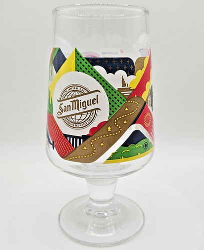San miguel half pint glass - san,