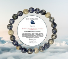 Blue Spot Jasper 8mm Natural