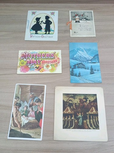 Lot vintage cards - 6,