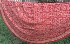 Indian Cotton block print Floral round tablecloth By Accacia