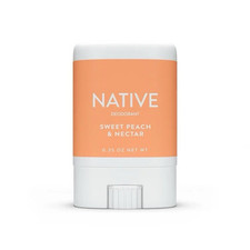 Native Deodorant Sweet Peach And Nectar Travel Size 0.35 Oz Free Fast Post
