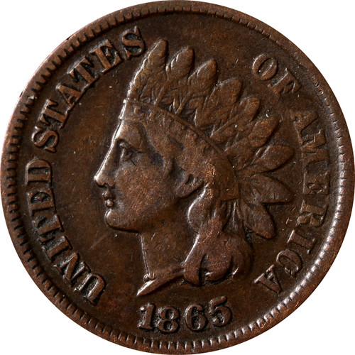 1865 indian cent - 1865,