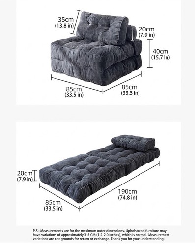 Convertible bean bag sofa bed - convertible,