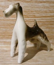 Vintage Royal Dux Porcelain Stylised Fox Terrier 11.25cm High