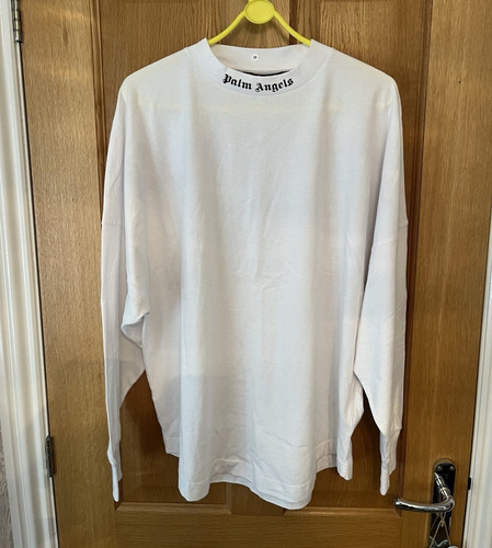Palm angels white logo long - palm,