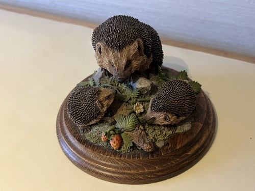 Hedgehog family resin