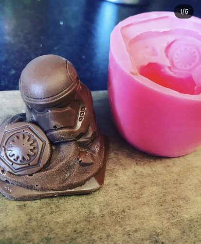Star wars head silicone - star,