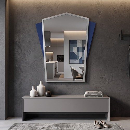 56x60cm pentagon wall mirror - 56x60cm,