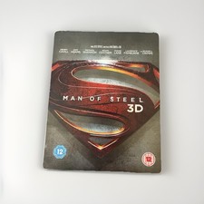 Superman Man Of Steel 3D & 2D Blu Ray Steelbook VGC