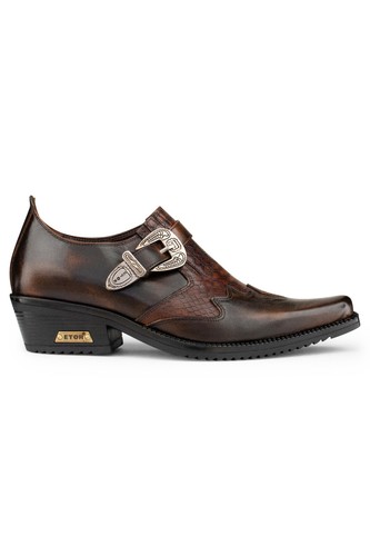 Men brown leather - men's, shoes