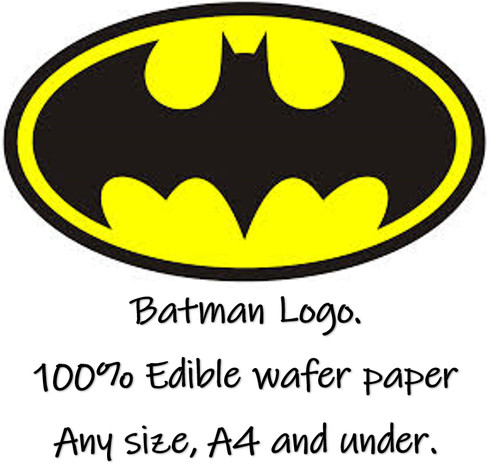 Batman logo edible - edible, cake