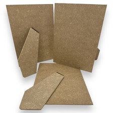8 x 6” MDF Strut Backs Stands Replacement Brown Long Photo Frame Pack of 3