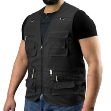 Mens Multi Pocket Utility Vest