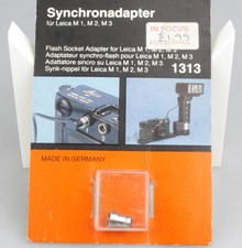New Leitz FLASH ADAPTER SYNC SOCKET for Leica-M Kaiser Synchronadapter
