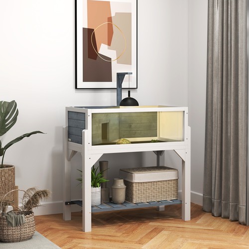 Pawhut wooden tortoise house - pawhut,