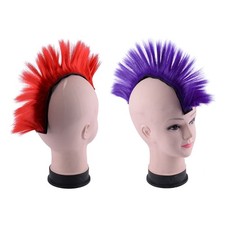 Motorcycle Helmet Mohawk Hair Ski Snowboard Racing ATV Punk Helmets Hair Wig ln