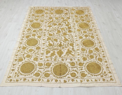 Embroidered suzani cover - embroidered,