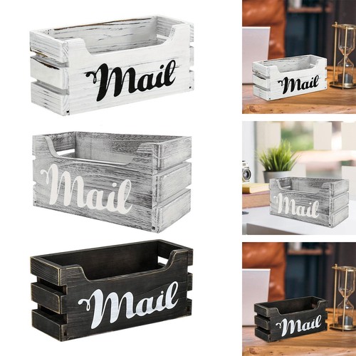 Wooden mail organizer letter - wooden,