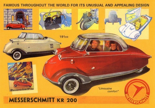 Messerschmitt kr200 bubble car - messerschmitt,