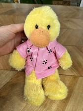 Mary Meyer yellow duck chick comforter duck soft toy bird pink jacket plush 10"