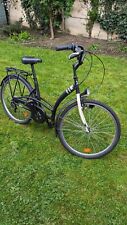 Viking Dutch Style Cruiser Bike, 6 Gears, Black, Female Bike. B’TWIN Brand-Elope