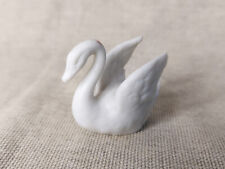 Vintage Bisque Swan Wedding Cake Topper / Decoration