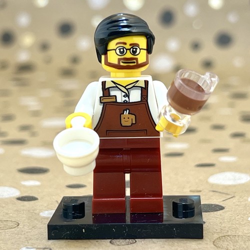 Lego city barista minifigure - -,